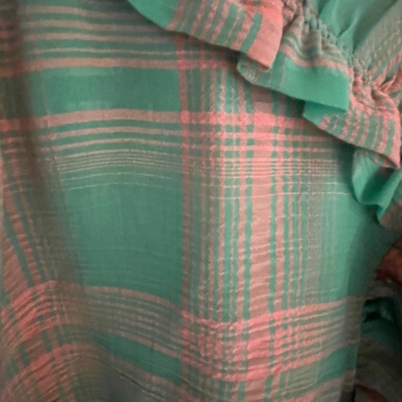 Current Air women's size M short sleeve top - Pink and Green - Picture 4 of 4